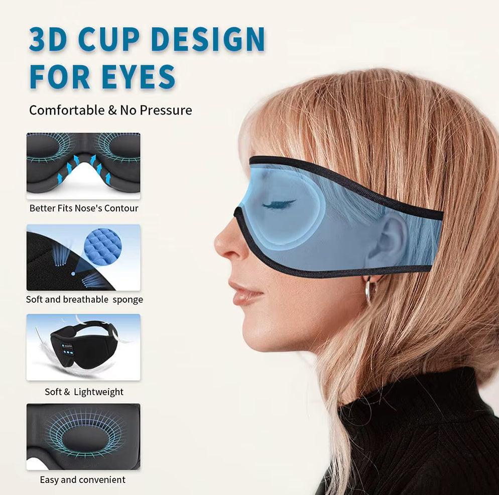 Casque de sommeil Bluetooth 3D
