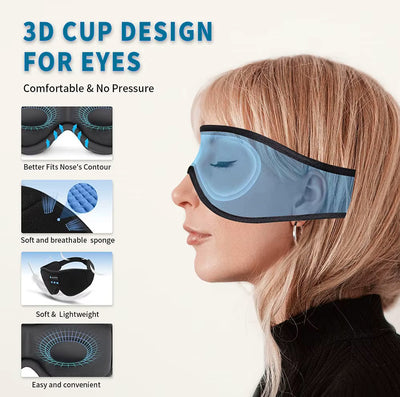 Casque de sommeil Bluetooth 3D